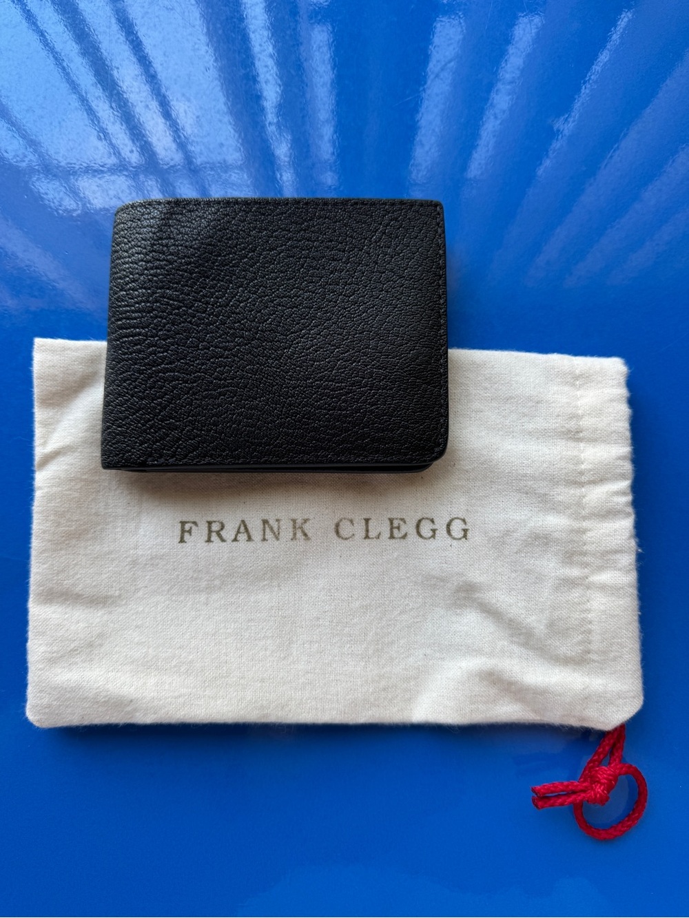 Frank Clegg Chèvre Leather Black Bifold Wallet
